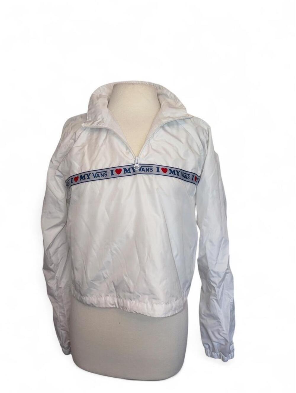 90s Vans "My Vans" Anorak MTE Cropped Half-Zip Windbreaker Jacket